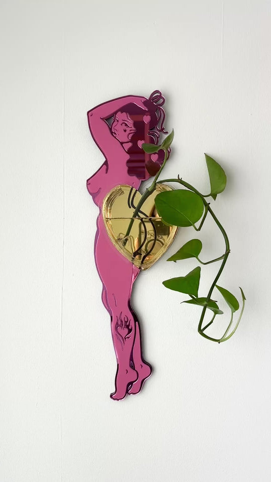Pin Up Lady Vase