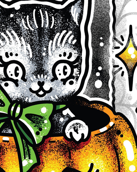 Pumpkin Cat Print - Ella Mobbs