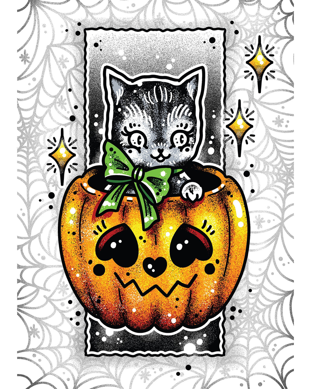 Pumpkin Cat Print - EllaMobbs