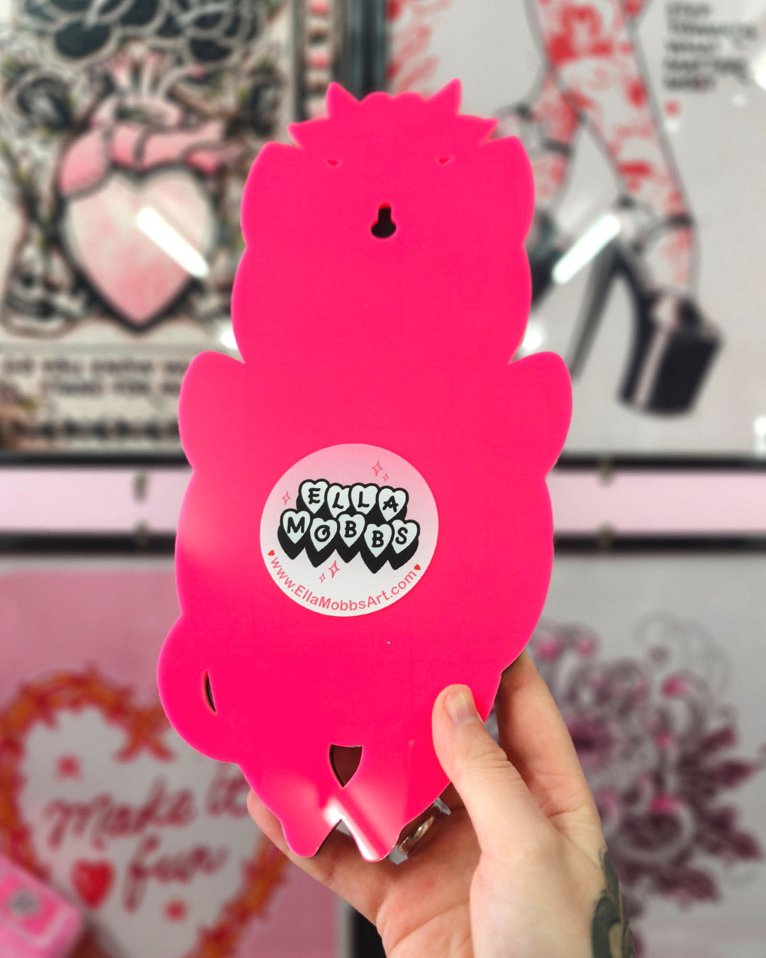 Pumpkin Kitty - Wall Hanging - Small