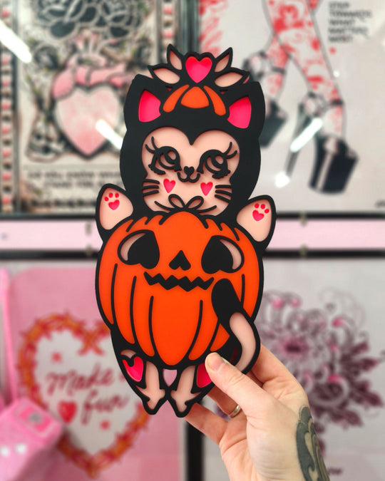 Pumpkin Kitty 30cm/11.8" - Ella Mobbs