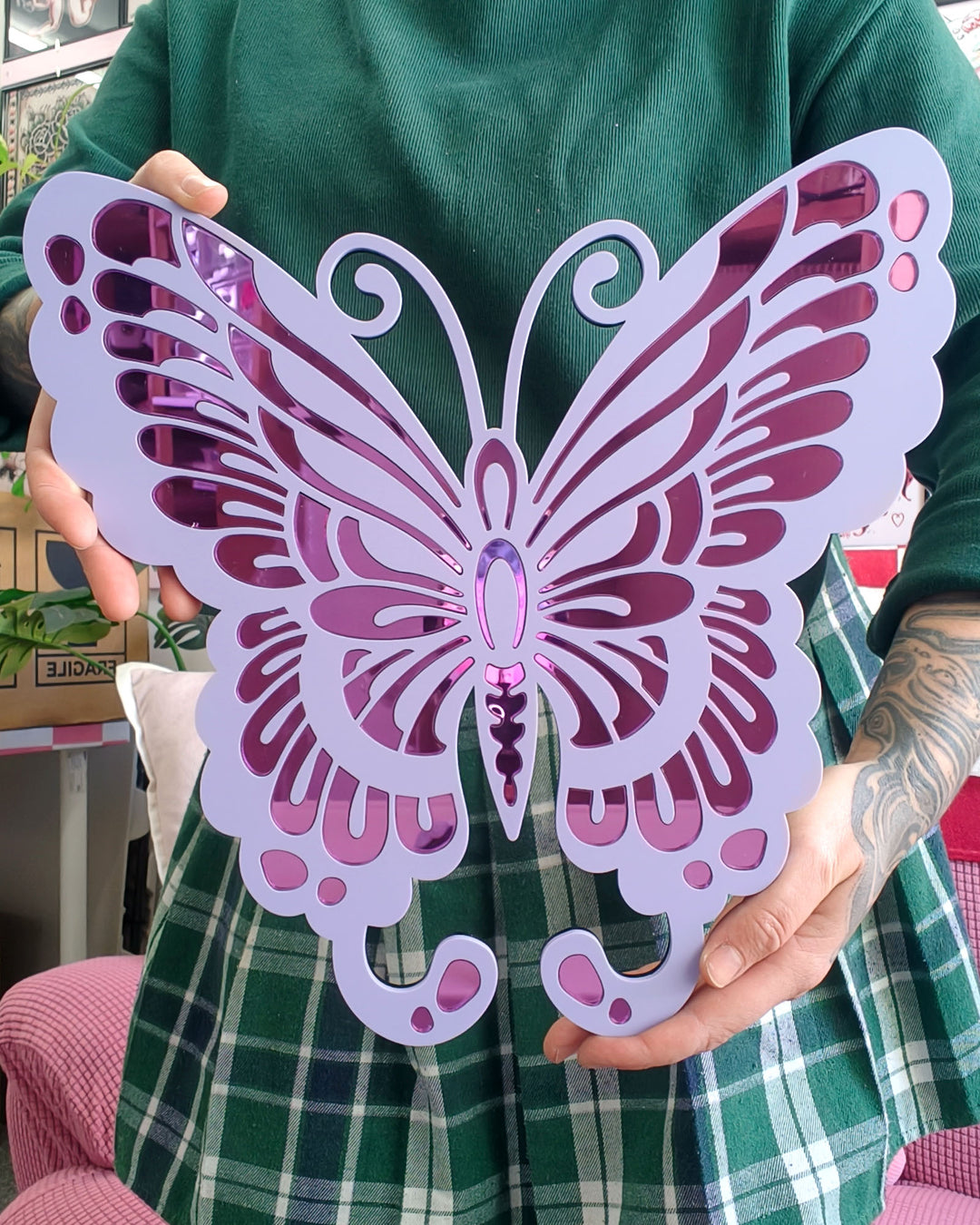 Butterfly Wall Hanging (Purple)