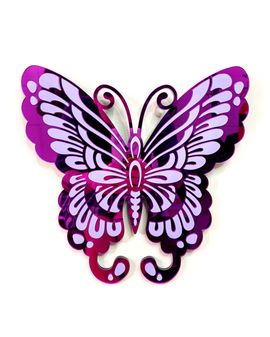 Butterfly Wall Hanging (Purple Mirror)