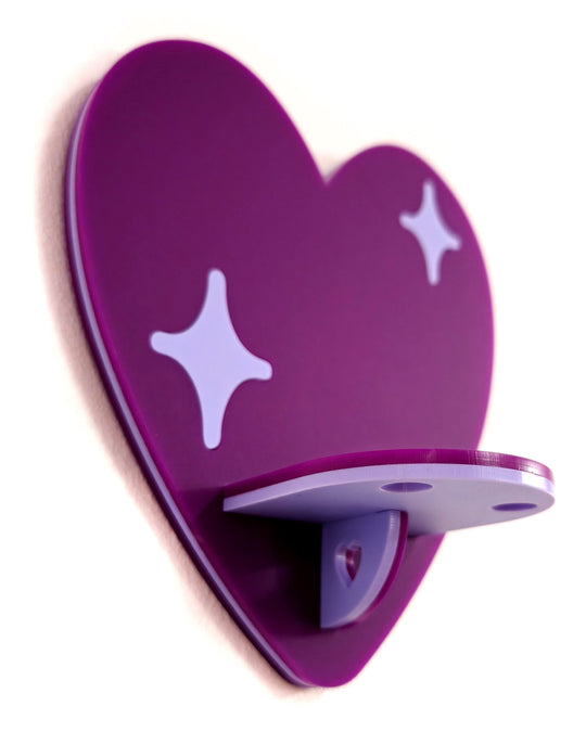 Heart Shelf (Purple)