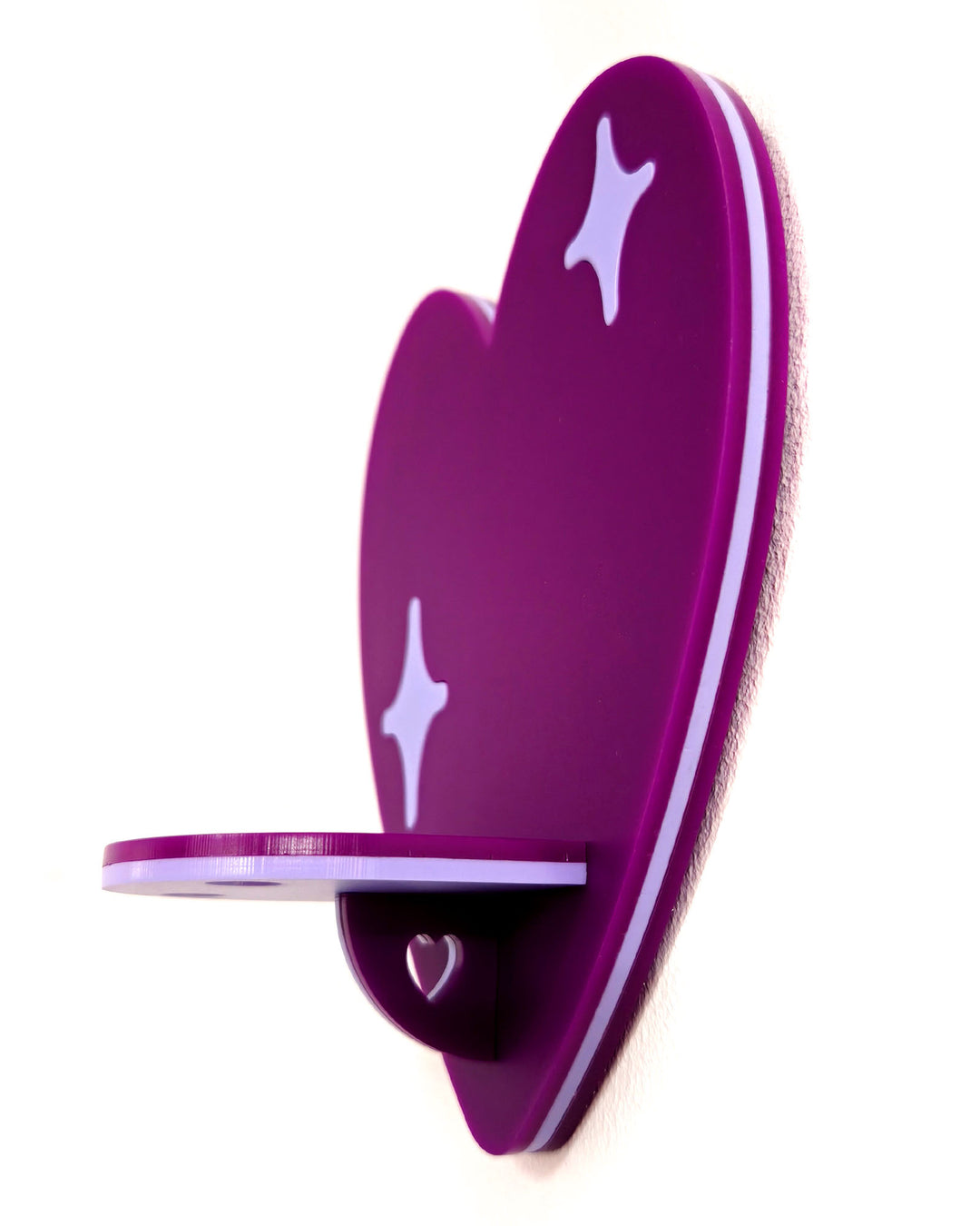 Heart Shelf (Purple)