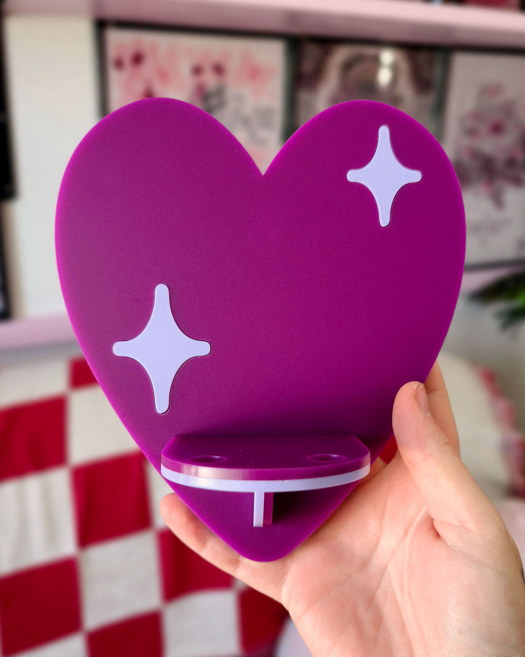 Heart Shelf (Purple)