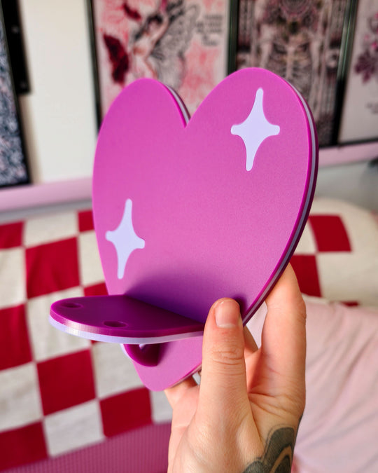 Heart Shelf (Purple)