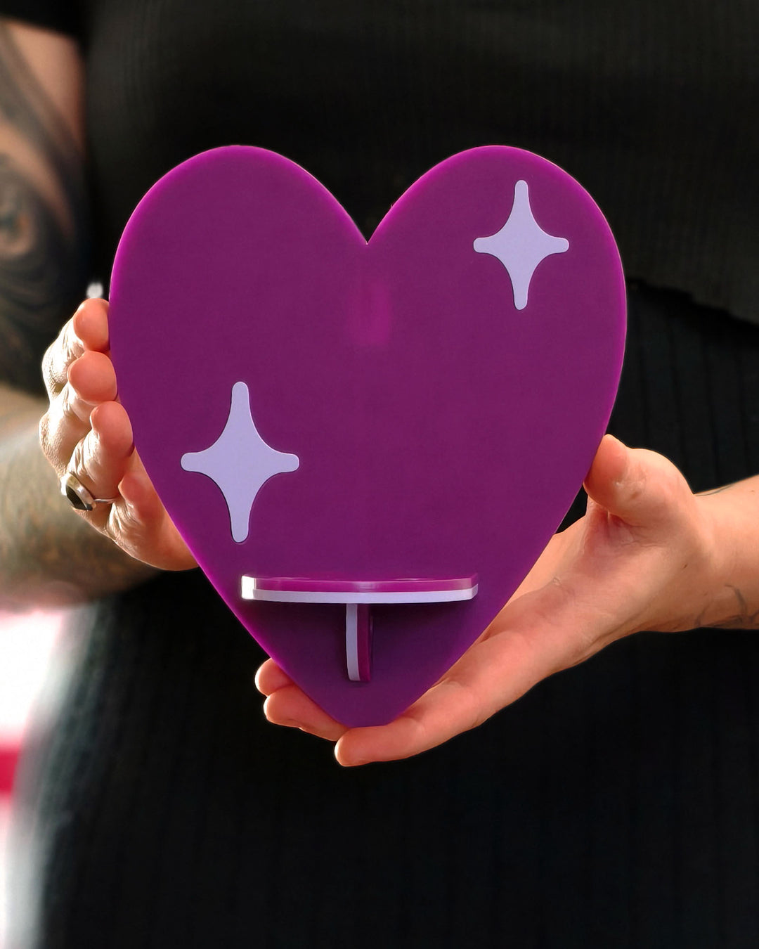 Heart Shelf (Purple)