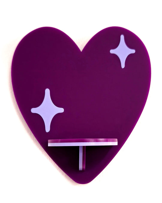 Heart Shelf (Purple)