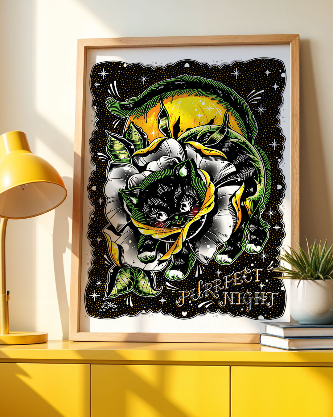 Purrfect Night Print