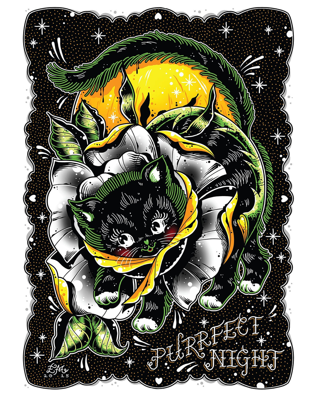 Purrfect Night Print - EllaMobbs