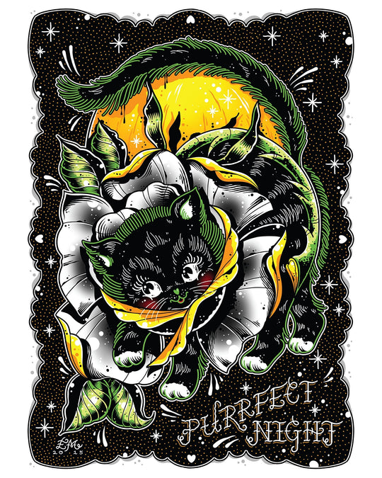 Purrfect Night Print - EllaMobbs