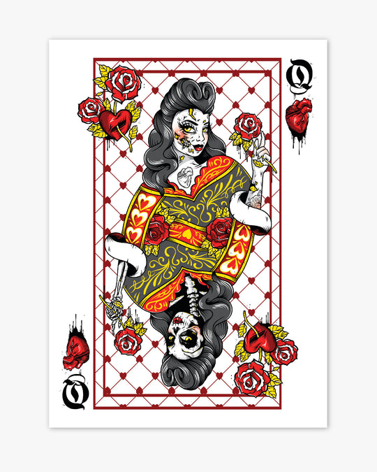 Queen of Hearts Print