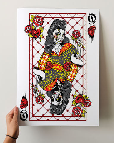 Queen of Hearts Print