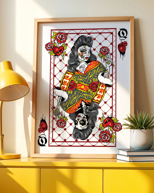 Queen of Hearts Print