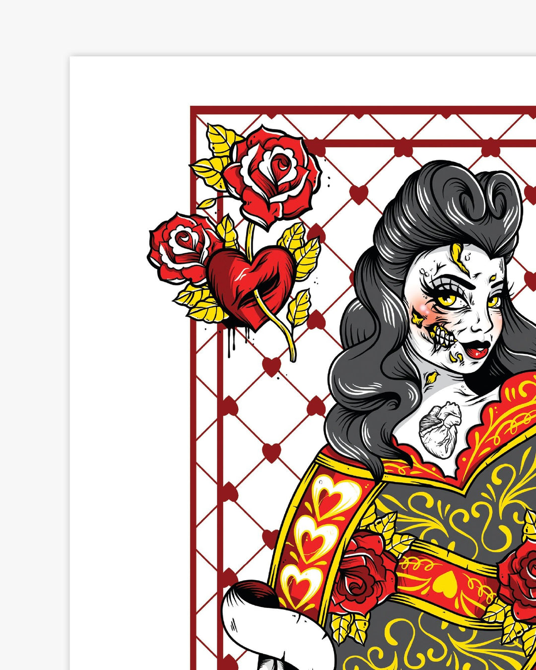 Queen of Hearts Print - Ella Mobbs