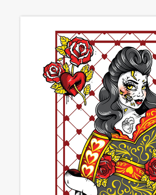 Queen of Hearts Print - Ella Mobbs