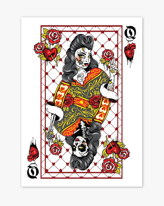 Queen of Hearts Print - Ella Mobbs