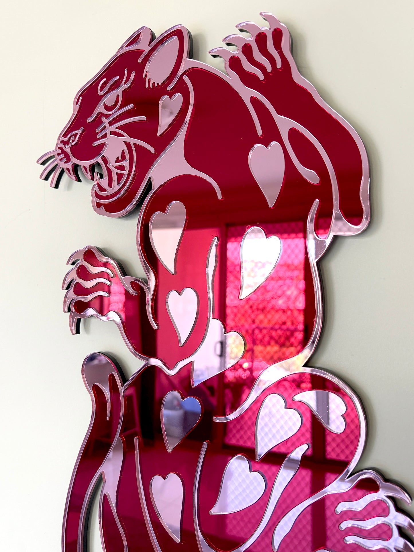 Panther Mirror Wall Hanging