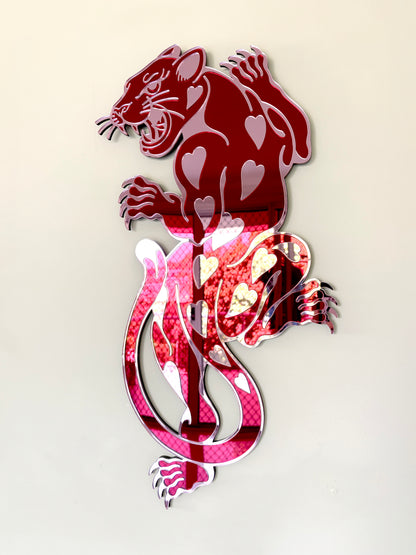 Panther Mirror Wall Hanging