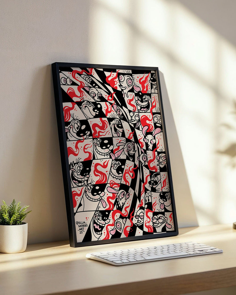 Ren And Stimpy Print - Ella Mobbs