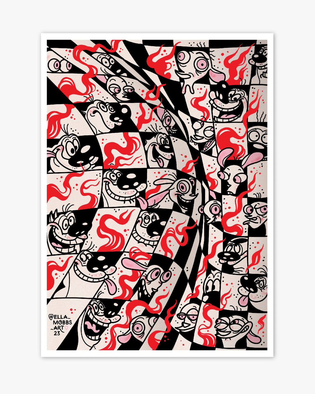 Ren And Stimpy Print - Ella Mobbs