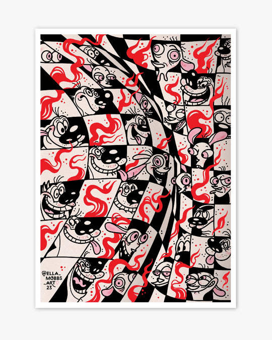 Ren And Stimpy Print - Ella Mobbs