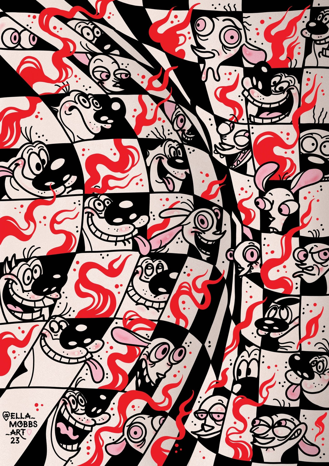 Ren And Stimpy Print - EllaMobbs