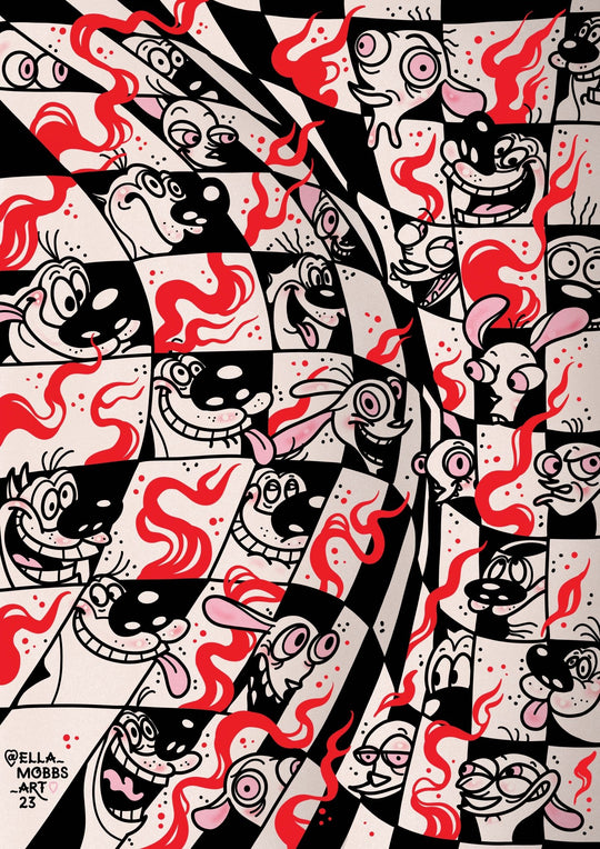 Ren And Stimpy Print - EllaMobbs