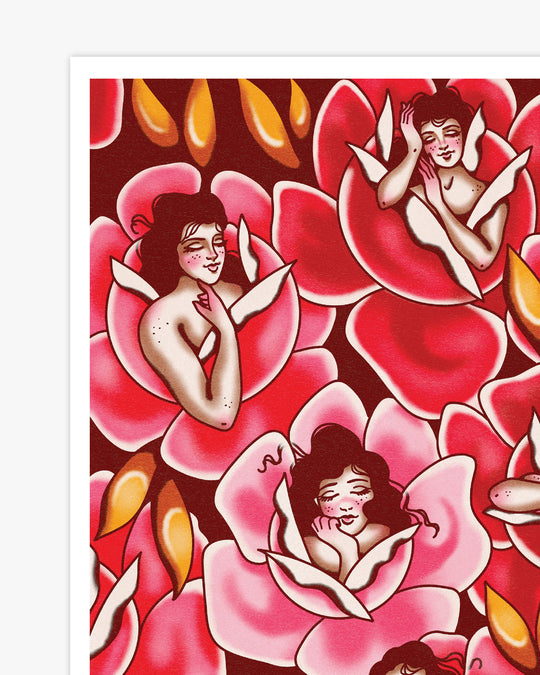 Rest and Roses Print