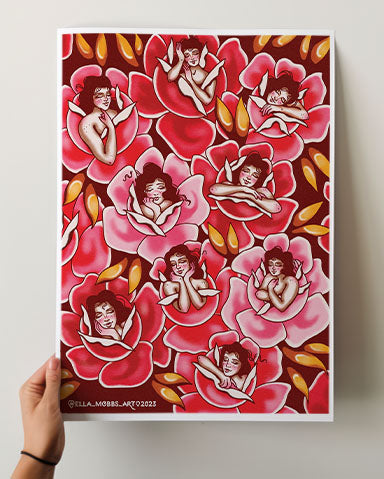 Rest and Roses Print