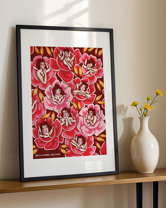 Rest and Roses Print - Ella Mobbs