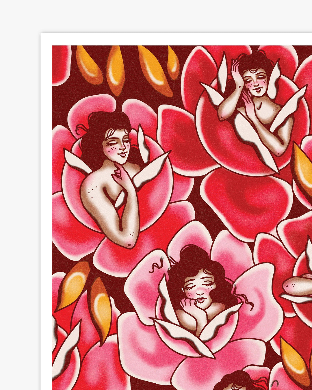 Rest and Roses Print - Ella Mobbs