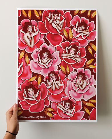 Rest and Roses Print - Ella Mobbs