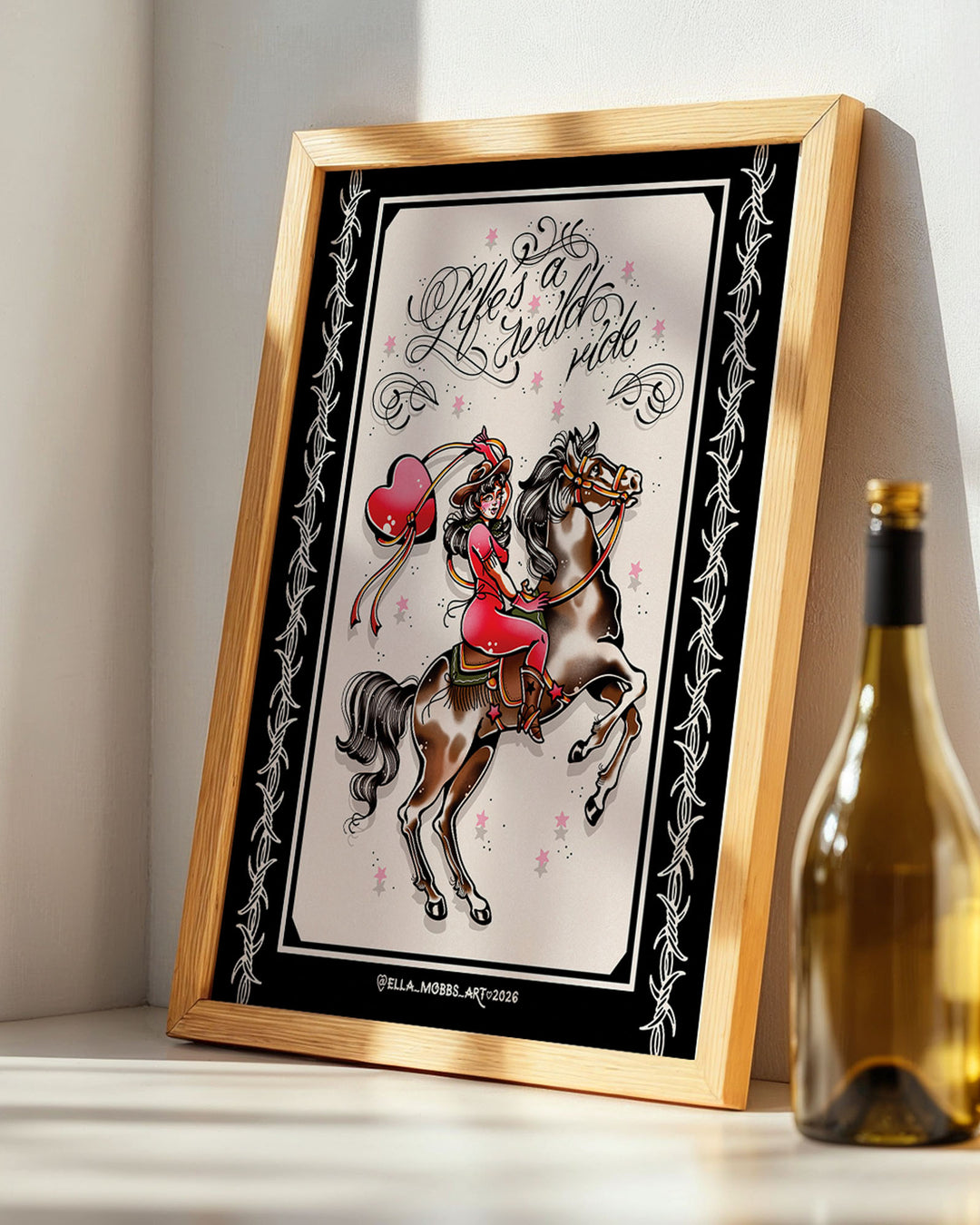 Cowgirl Ride Print