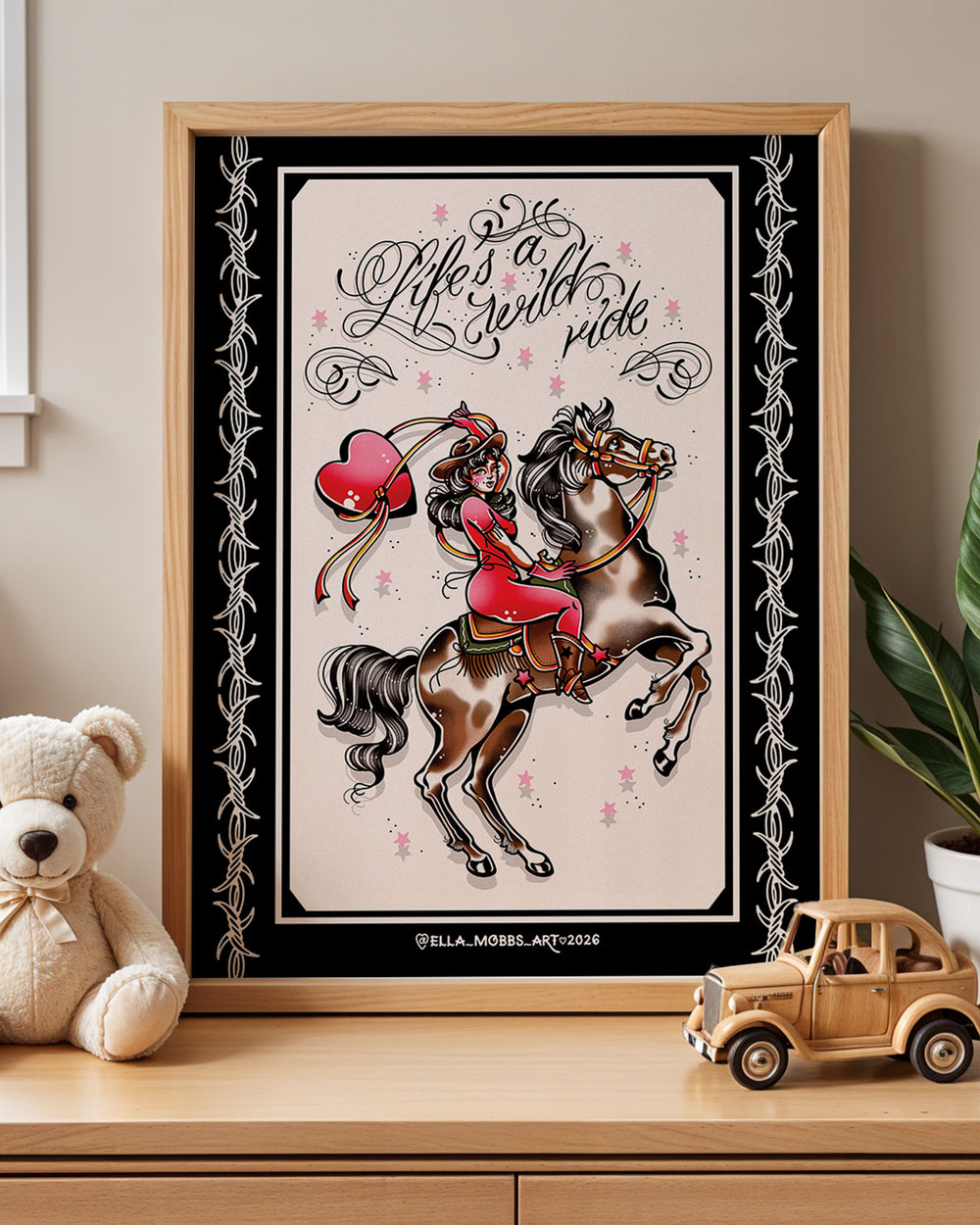 Cowgirl Ride Print