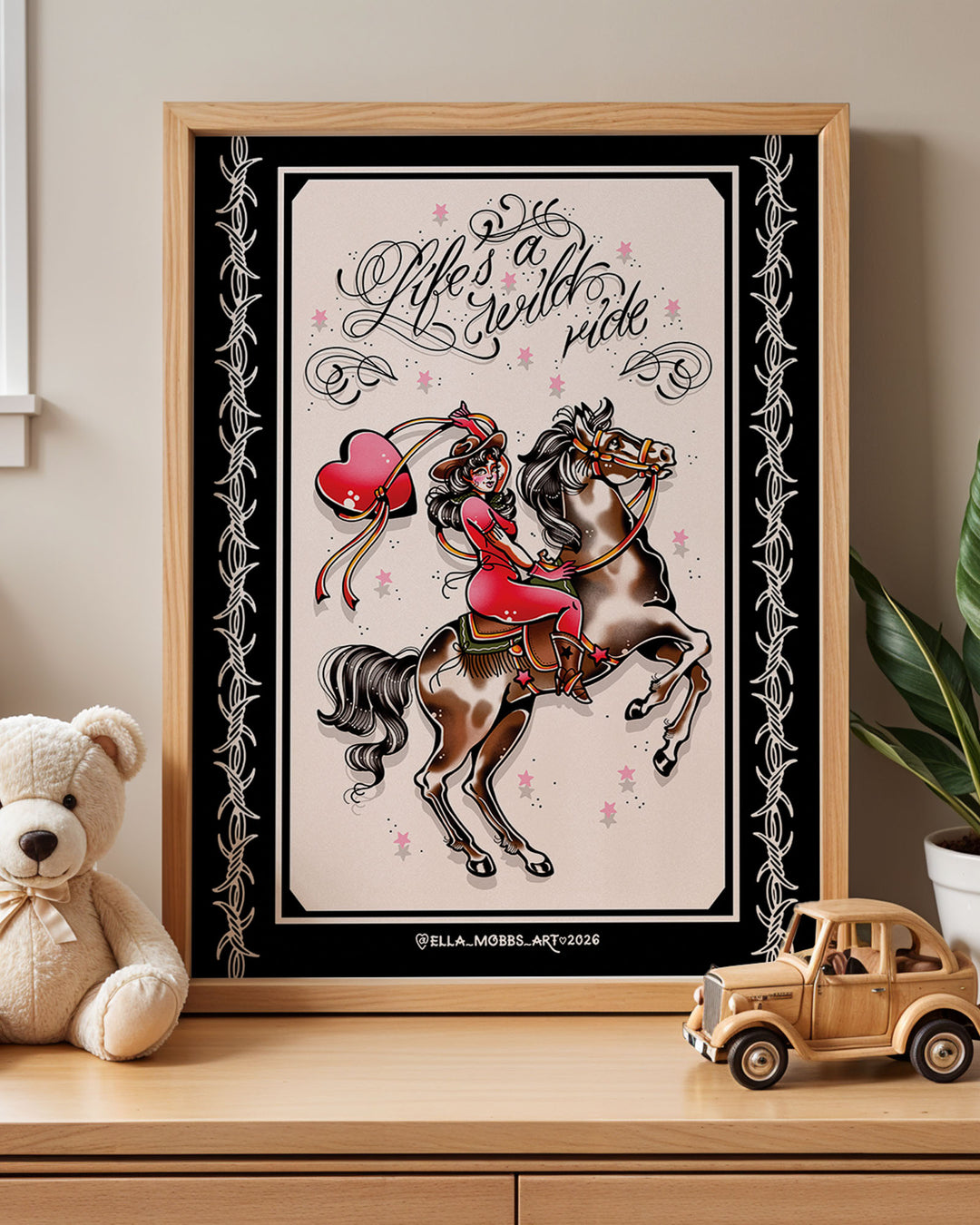 Cowgirl Ride Print