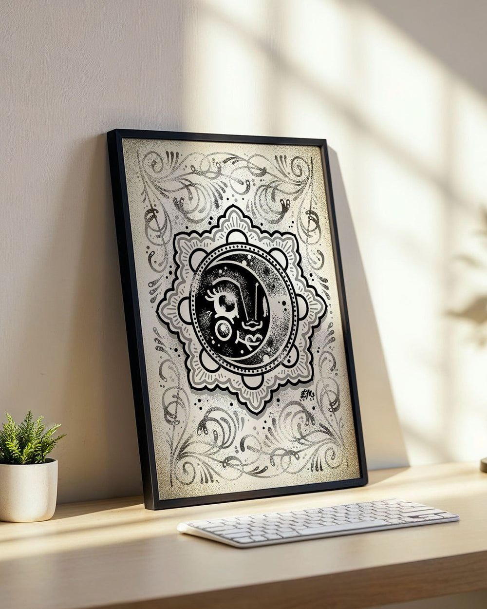 Rising Up Moon Print - Ella Mobbs