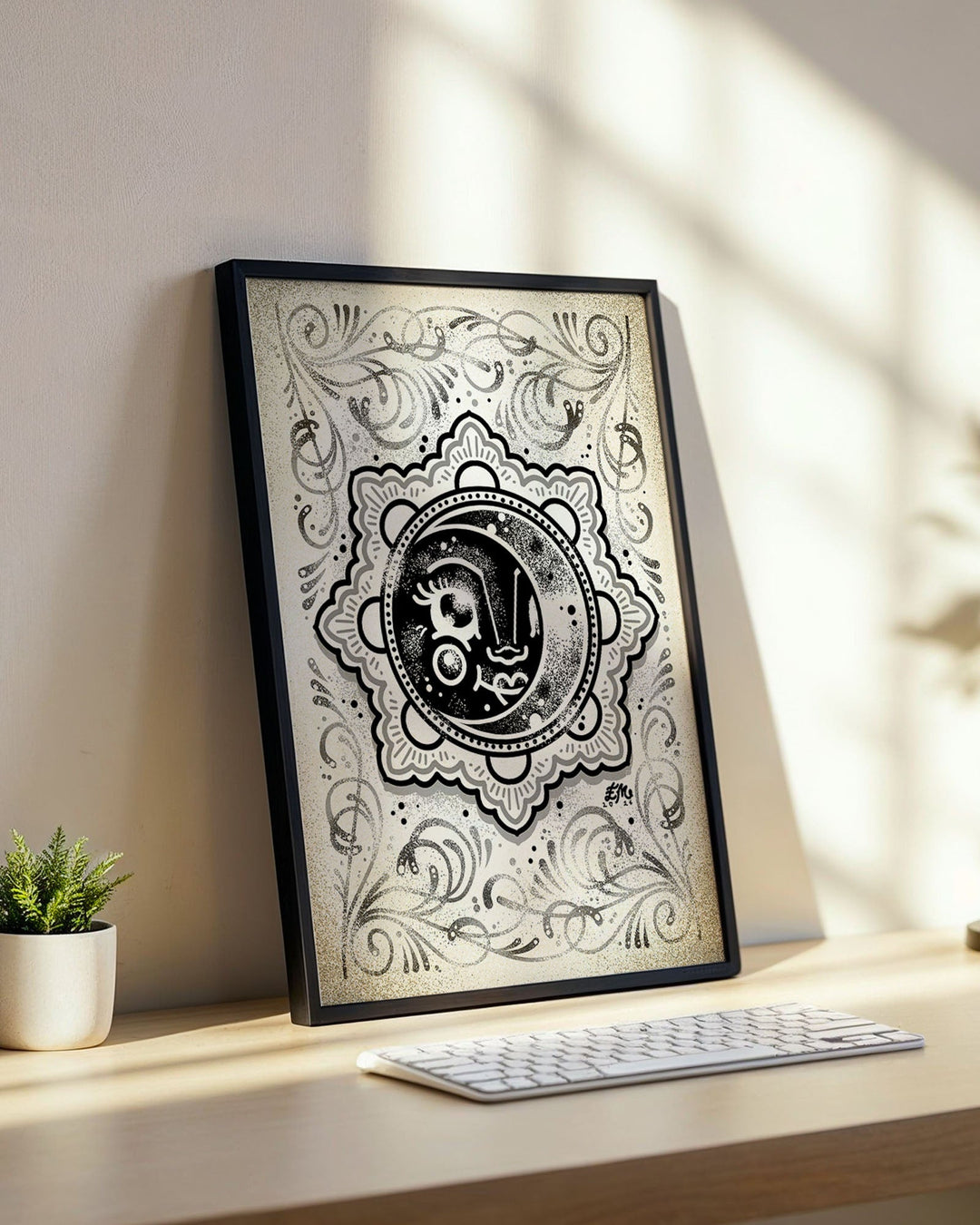 Rising Up Moon Print - Ella Mobbs