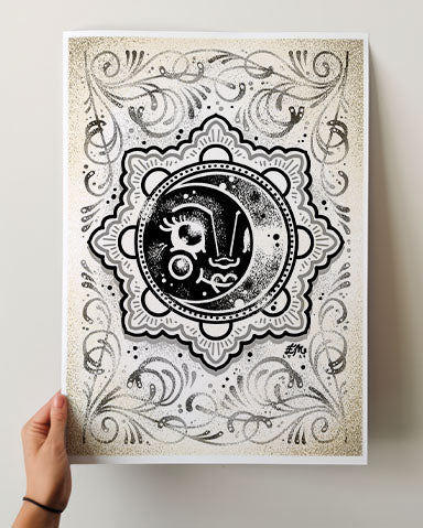 Rising Up Moon Print - Ella Mobbs