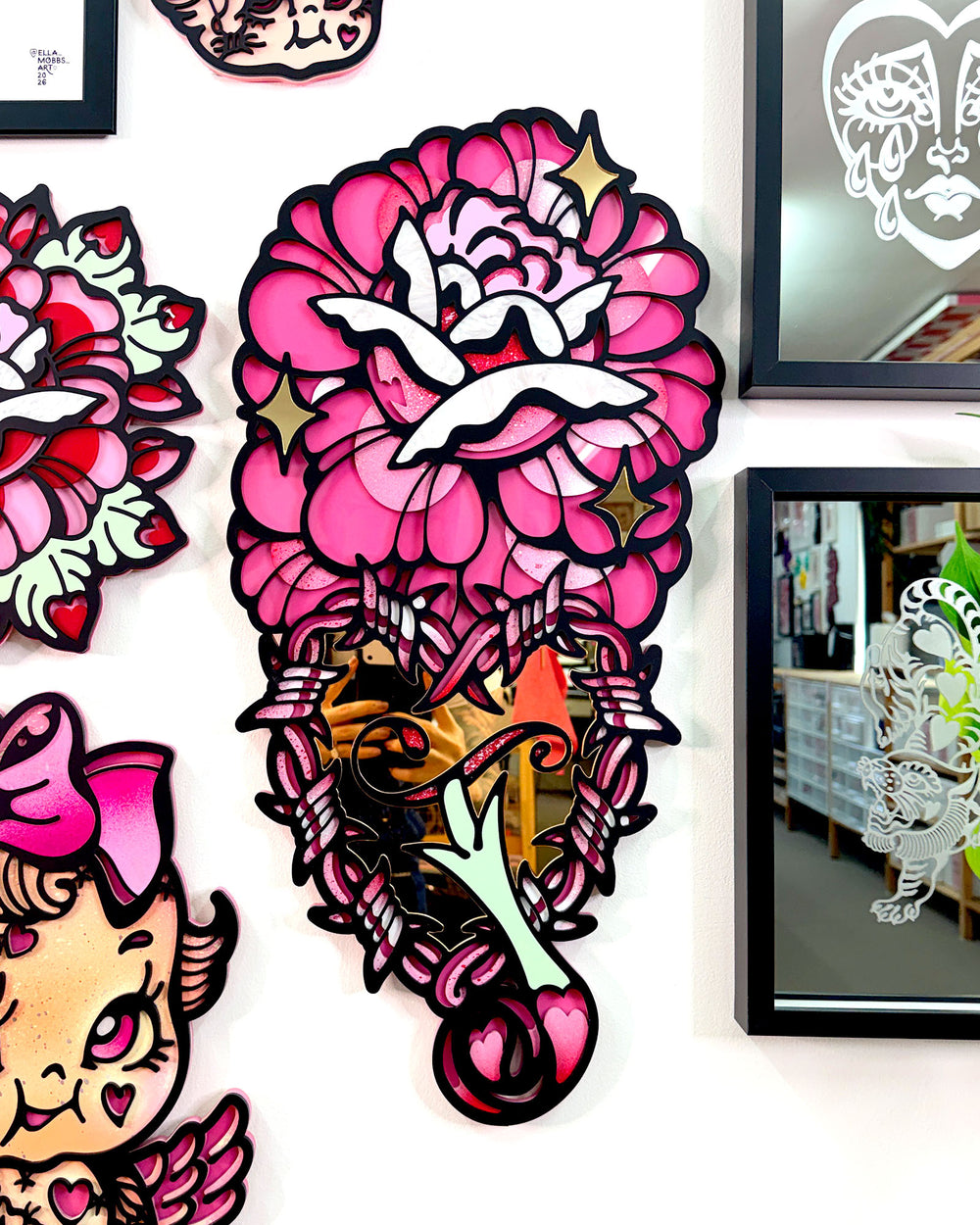 Rose 60cm/23.6" (Painted #1)