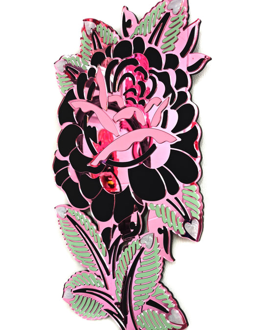 Rose Wall Hanging (Black)