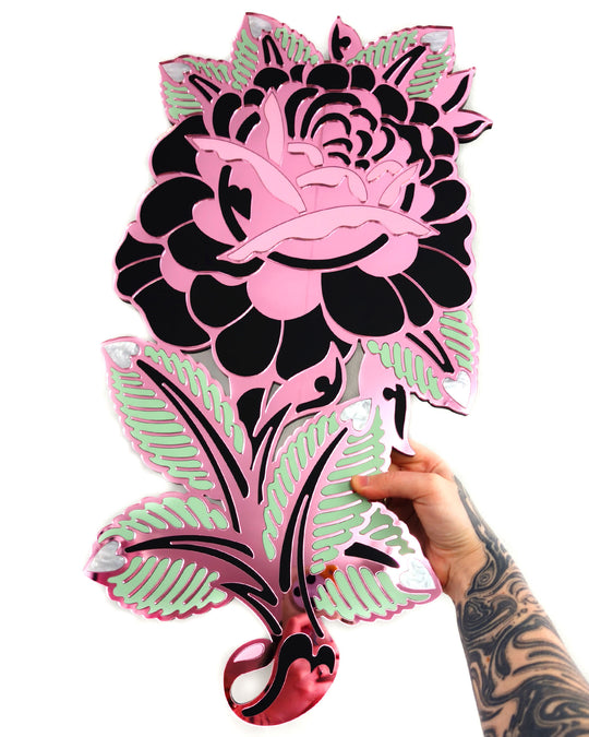 Rose Wall Hanging (Black)