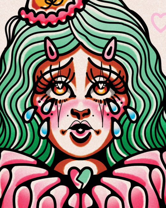 Sad Clown Print - Ella Mobbs