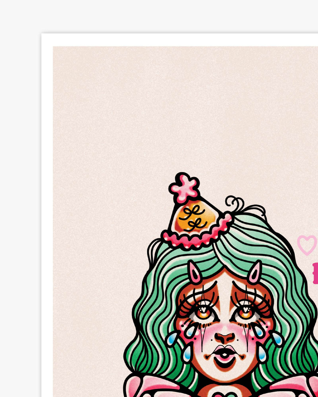 Sad Clown Print - Ella Mobbs