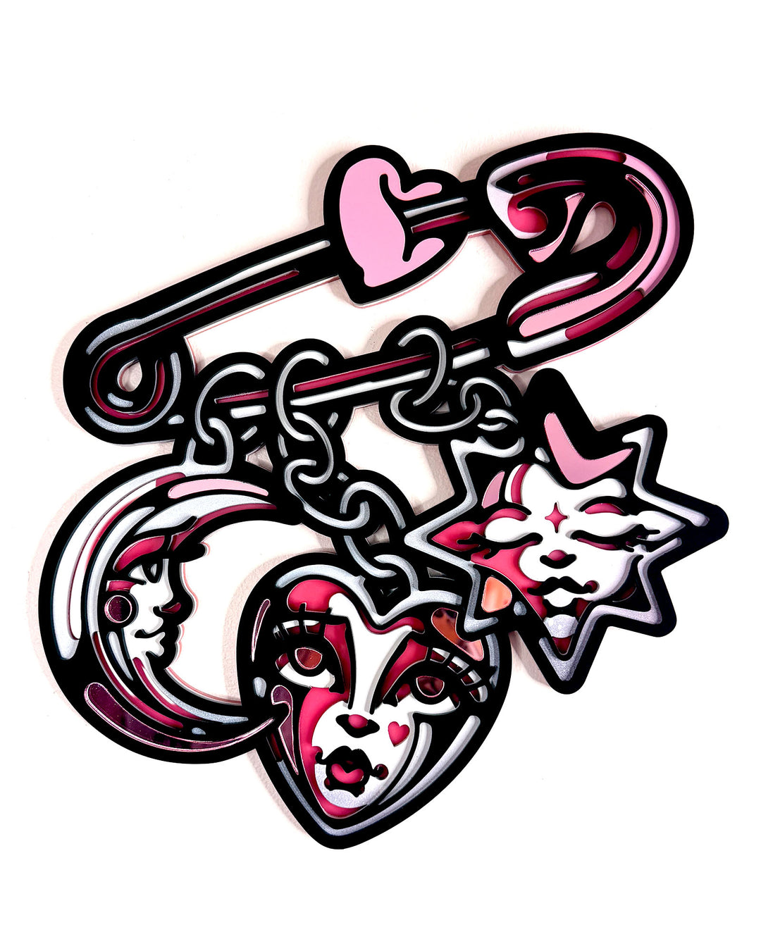 Safety Pin 30cm/11.8" (Sample Painted 