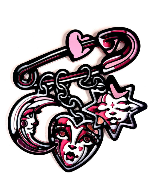 Safety Pin 30cm/11.8" (Sample Painted 