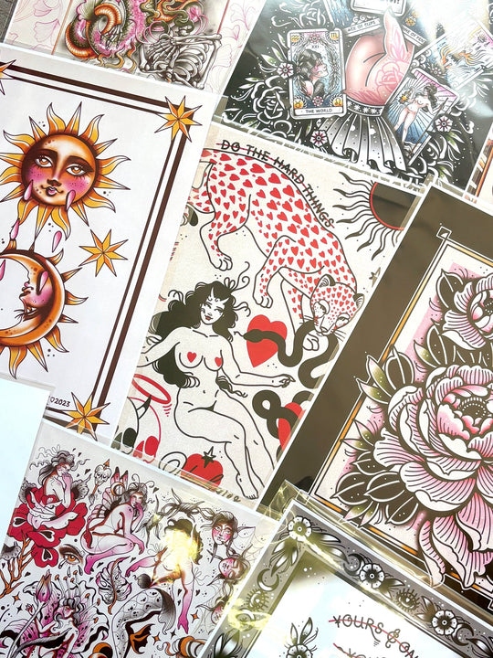 SALE A5 Lucky Dip Prints (8) - EllaMobbs