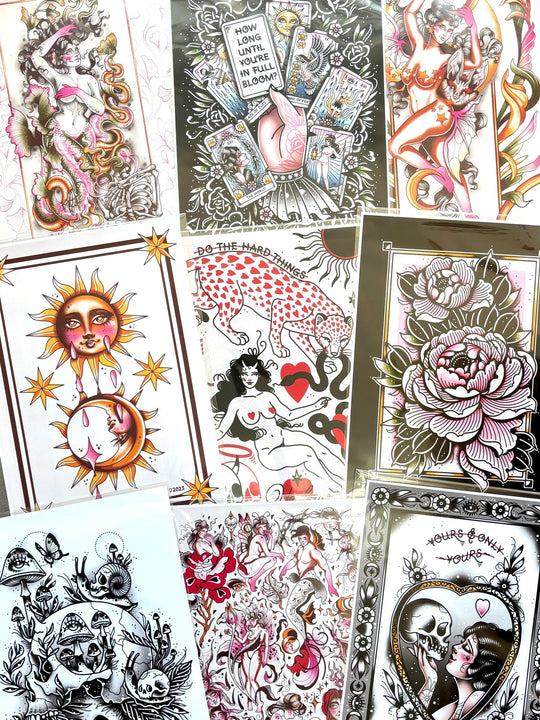 SALE A5 Lucky Dip Prints (8) - EllaMobbs