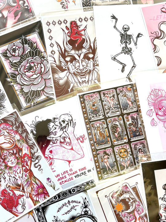 SALE A5 Lucky Dip Prints (8) - EllaMobbs